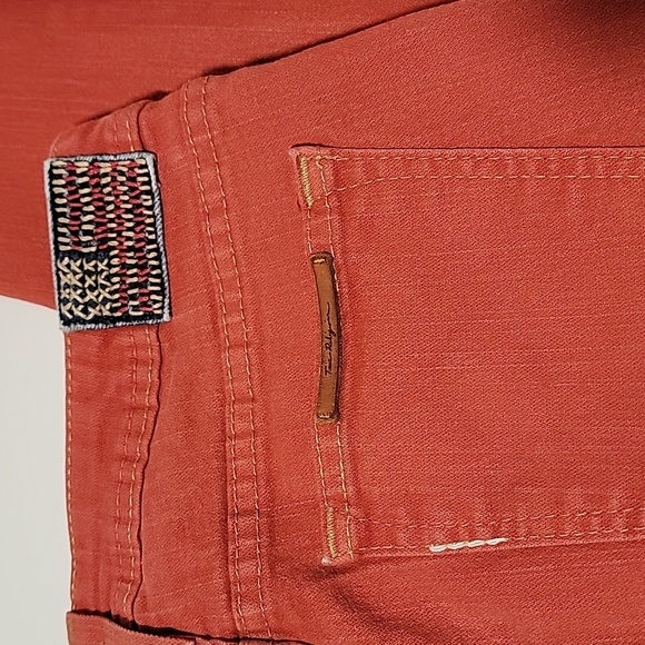 True Religion Halle Mid-Rise Super Skinny Jeans Ankle Tomato Red 29 - Picture 6 of 15